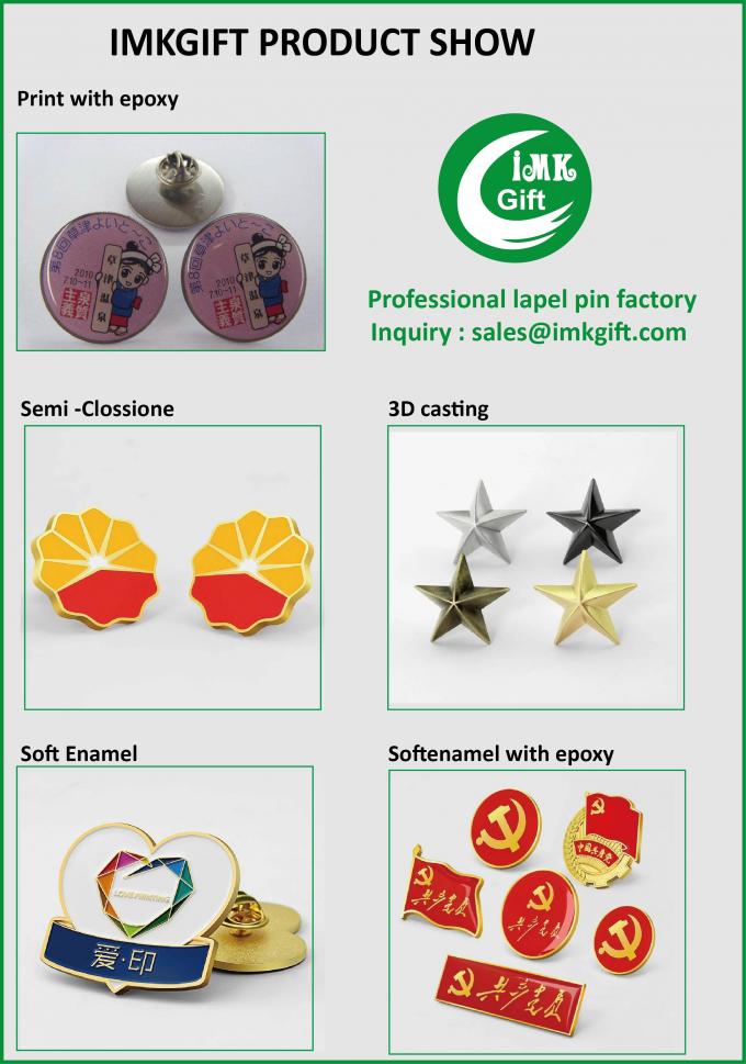 IMKGIFT is a China  Lapel pin manufatures , lapel pin wholesales in favor price , good quality