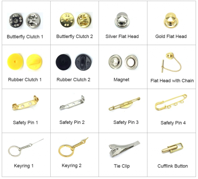 12mm  Gold Deluxe tie tack / Military clutch  /Military tie tack /Back fasterners  for  lapel pin backside