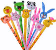 Cartoon Animal Inflatable Long Hammer No wounding weapon Stick Children Toys , cheering animal stick s,6P Pthalates free