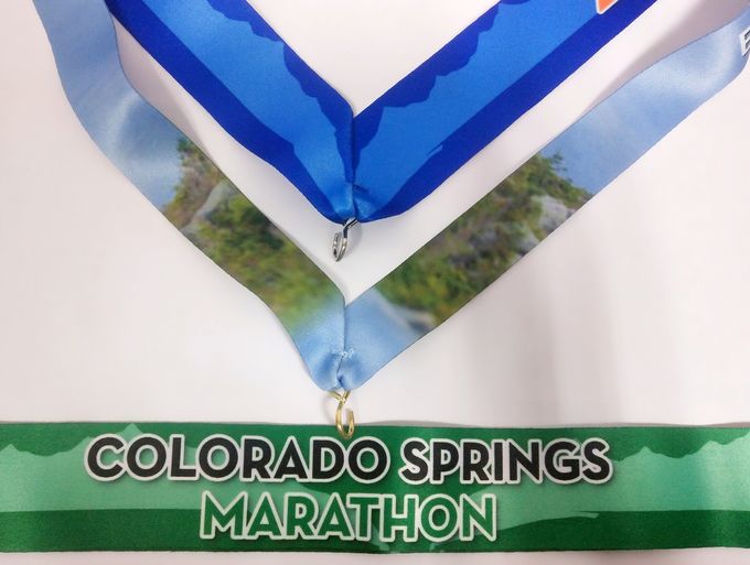 Marathon ribbon , neck strap , sport ribbon，Half-Marathon Medals ribbon Neck Ribbons  Sublimated Ribbons