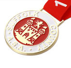costa rica badges , suffolk  county badges , rub for fun badges pin supplier with ribbon in custom subliamtion print