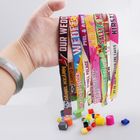RFID Polyester Woven Wristband for Evening/Party/Festival and Gift ,wristband closoure