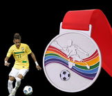 Customfootball  medal and medallion ,   wholesales in sport medal unique medals  for souvenir event  ,Soft enamel medals
